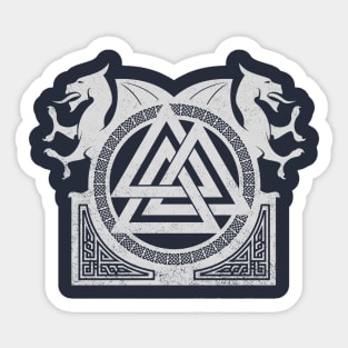 Valknut Symbol Sticker